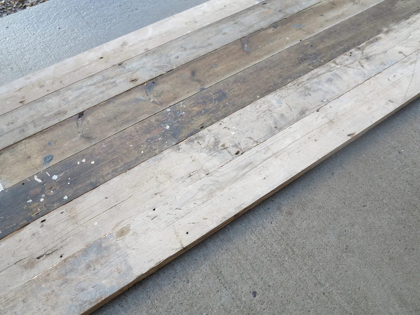 Antique Reclaimed Pine Floorboards 4" Wide - 7119