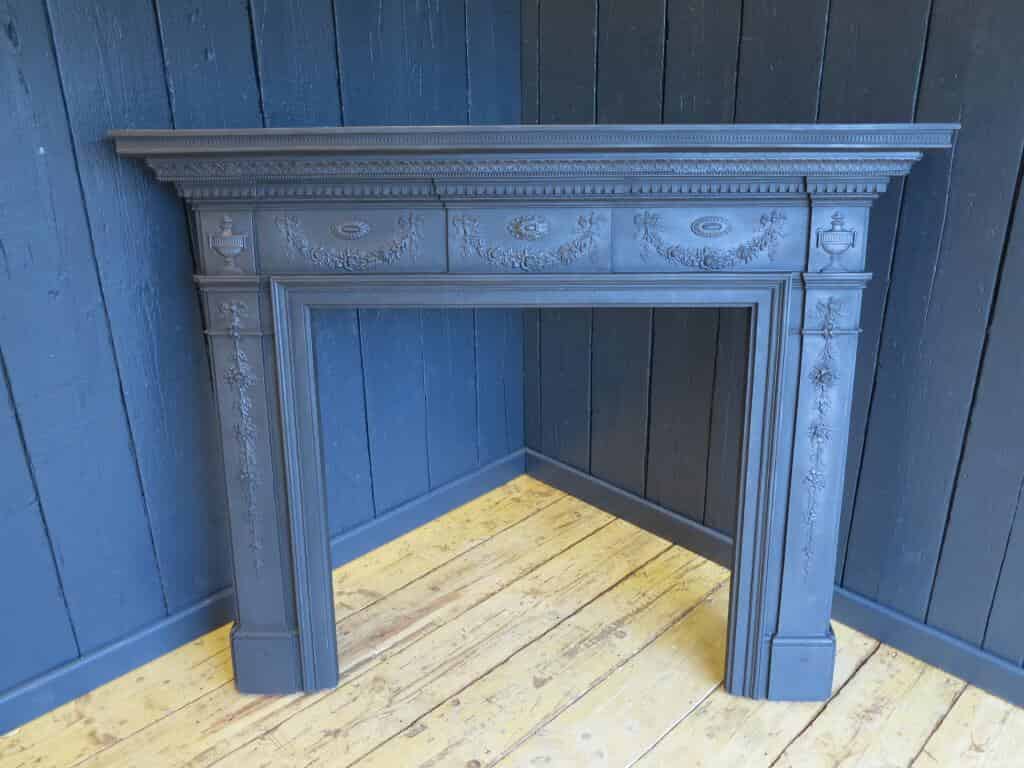 Primary Image - Original Victorian Cast Iron Antique Fire Surround