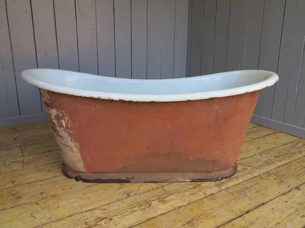 Primary Image - Reclaimed Antique Cast Iron Bateau Bath