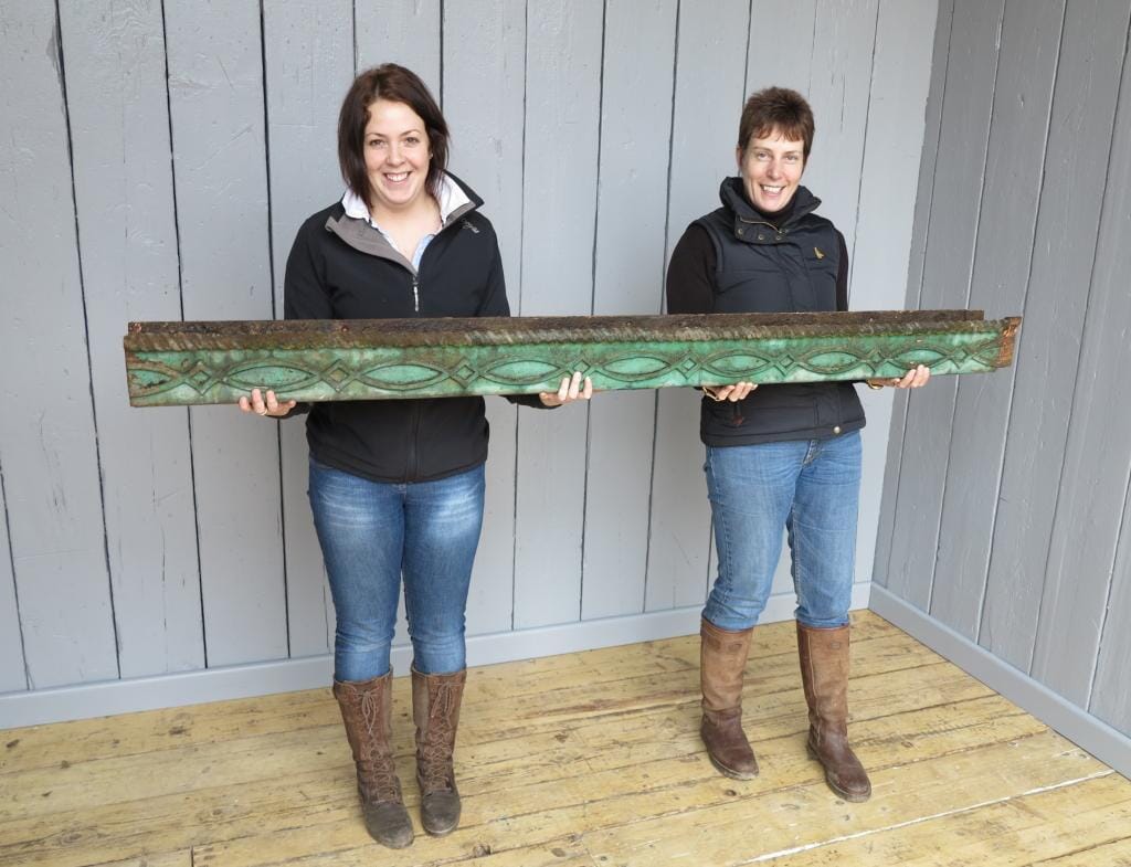 Original Victorian Decorative Cast Iron Guttering - 7161