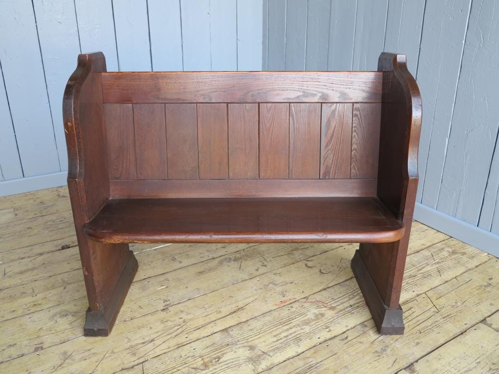 Pitch Pine Antique Church Pew - 7150
