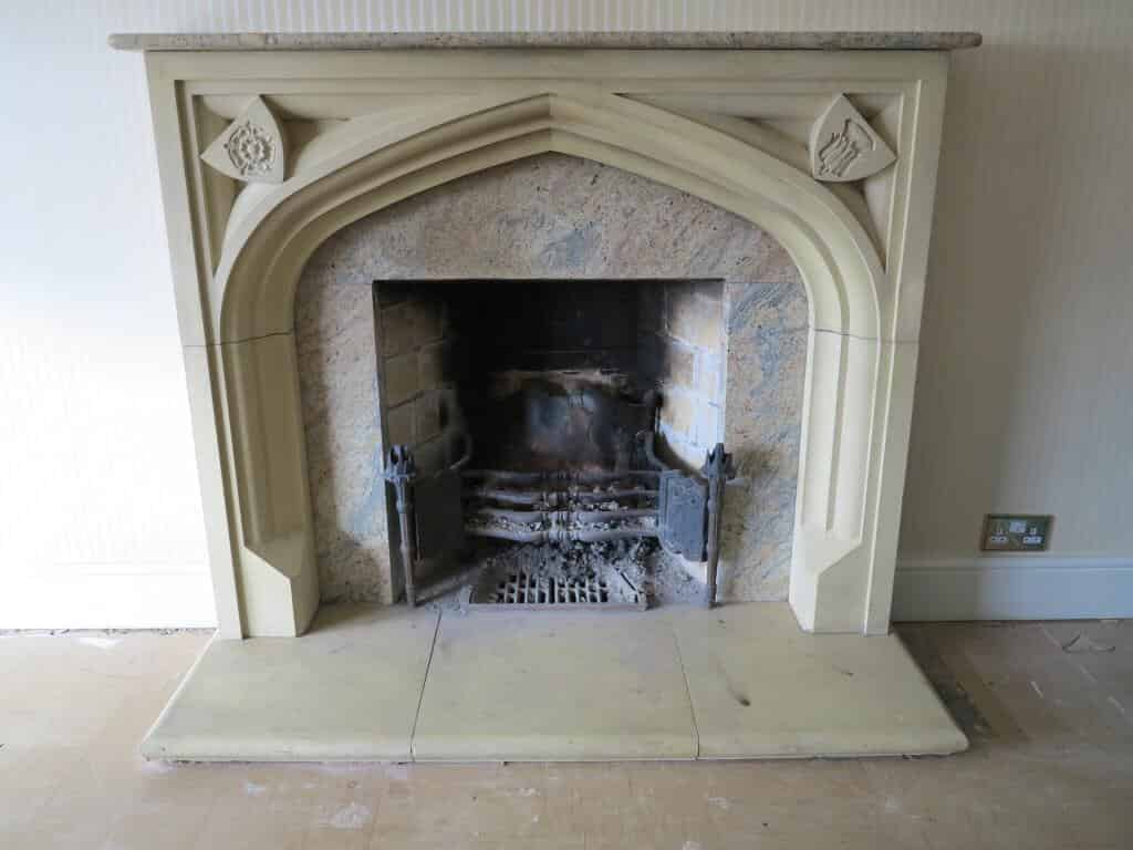 Primary Image - Original Haddonstone and Marble Fire Surround with Haddonstone Hearth and Marble Insert