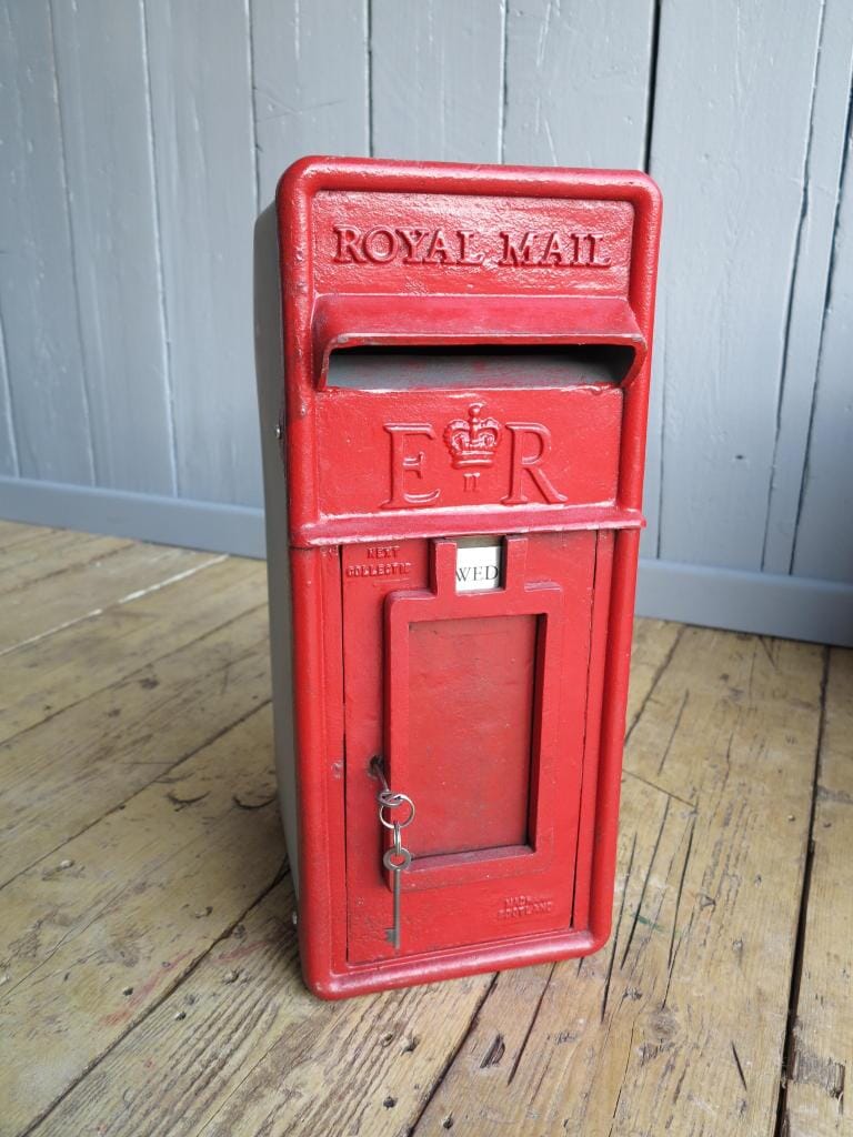 Royal Mail Arch Back Post Box With Cage - 6869