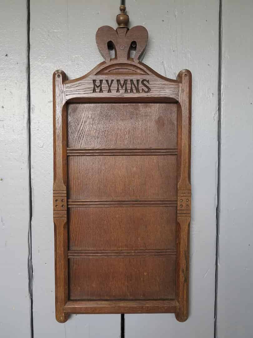 Primary Image - Victorian Hand Carved Oak Hymn Board