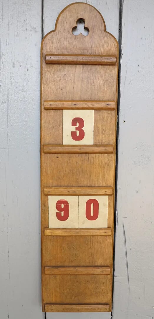 Hand Carved Oak Hymn Board - 7224