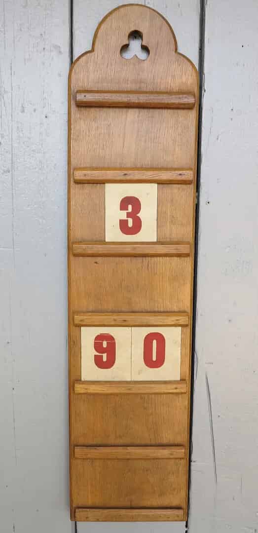 Hand Carved Oak Hymn Board
