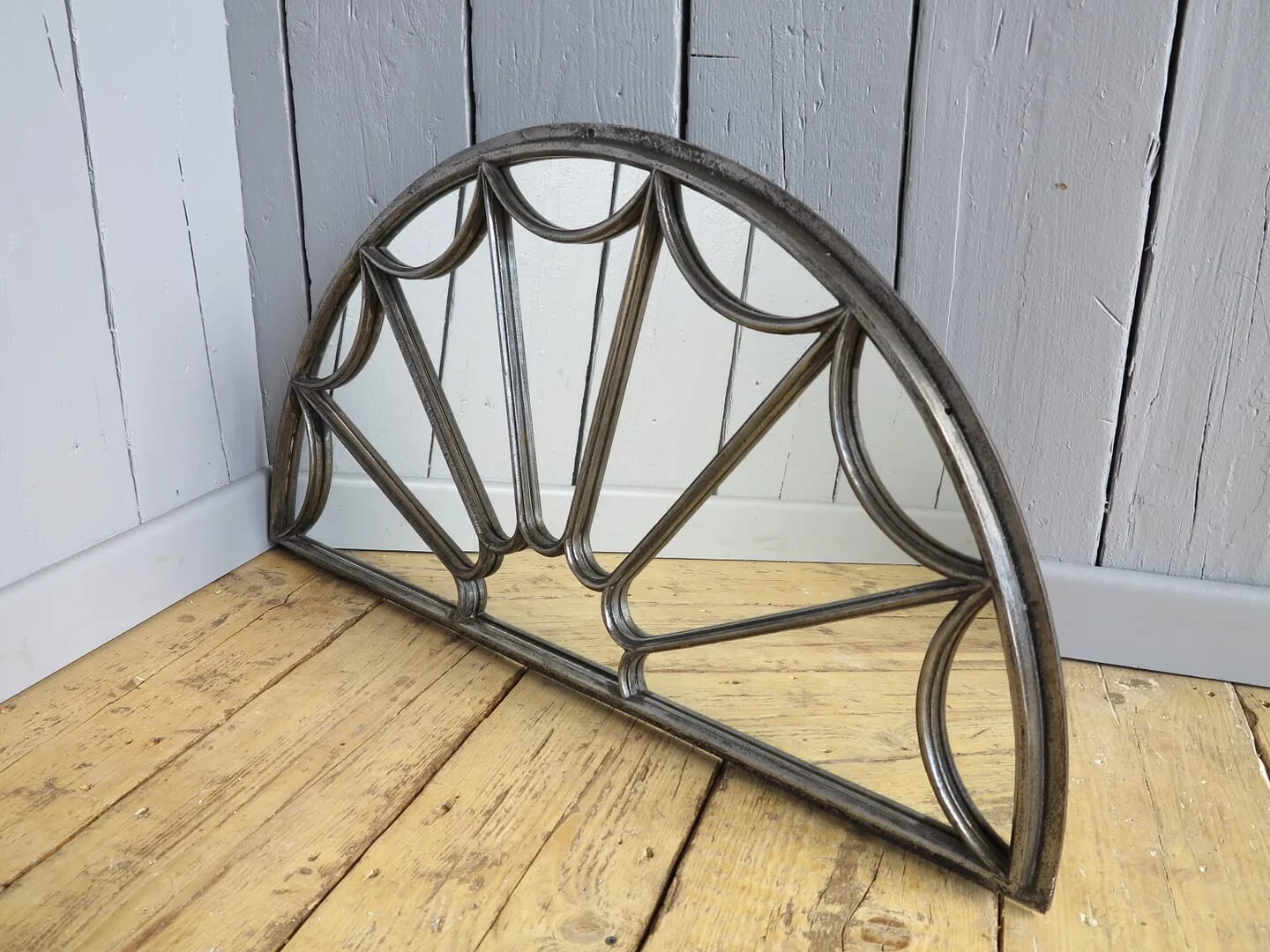 Victorian Cast Iron Arched Fan Mirror - 7230