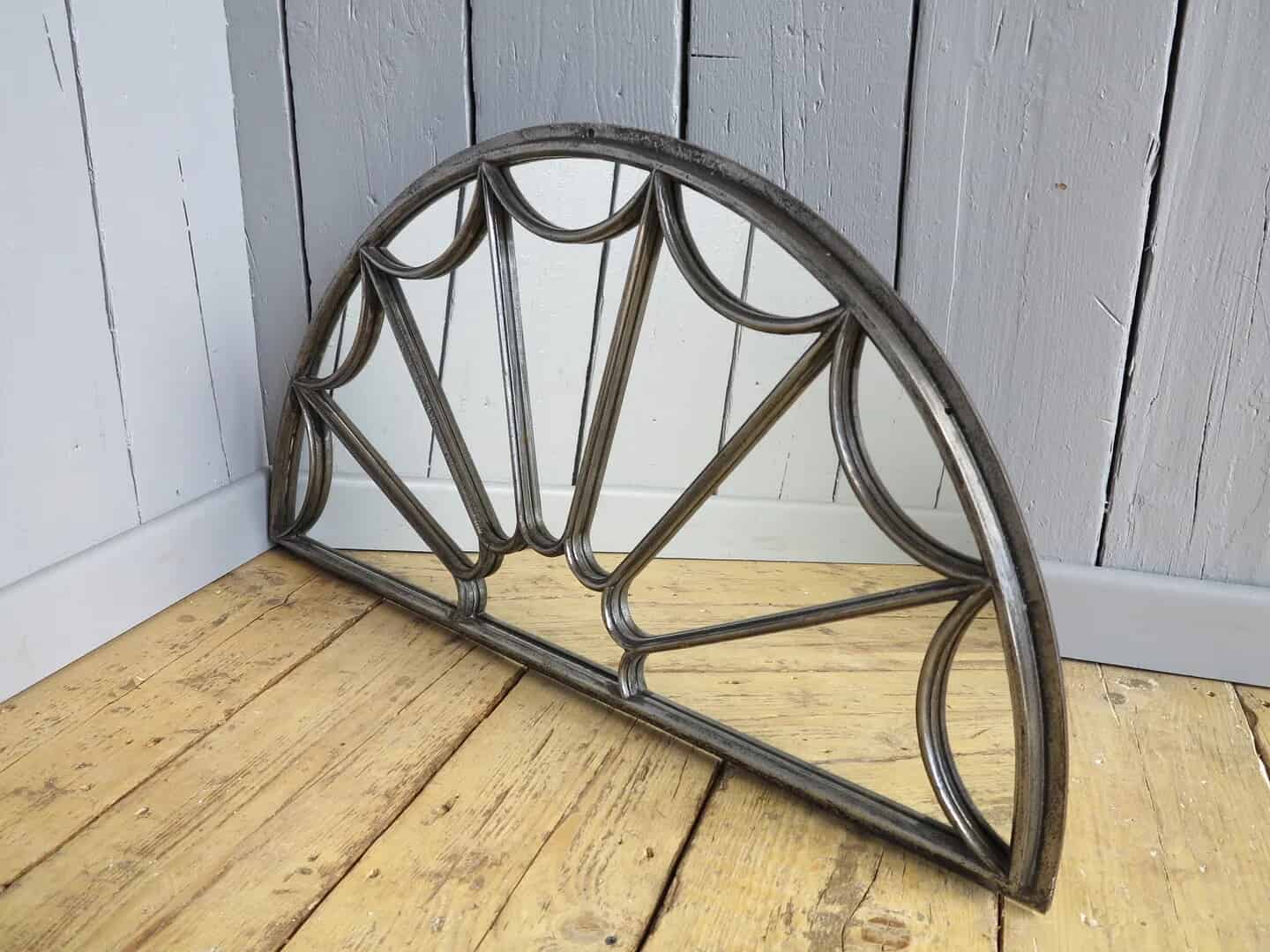 Primary Image - Victorian Cast Iron Arched Fan Mirror