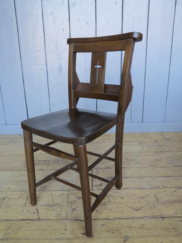 Victorian Church Chairs with Crosses on Back Rest - 7244