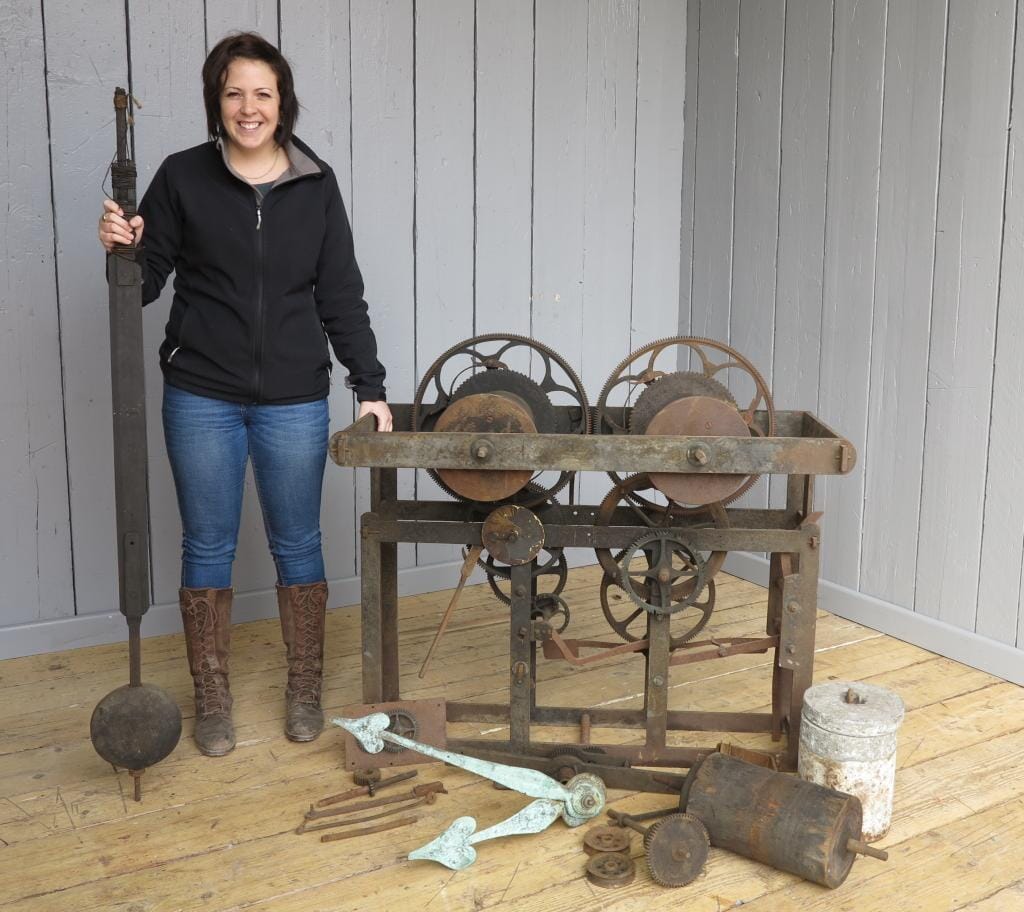 Large Victorian Turret Clock and Pendulum - 7259