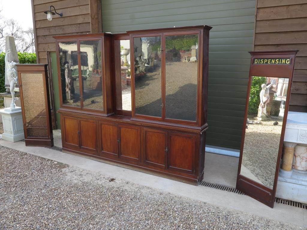 Original Victorian Shop Display Wall Cabinets - 7190