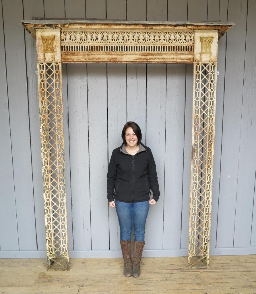 Original Regency Cast Iron and Lead Canopy - 6994