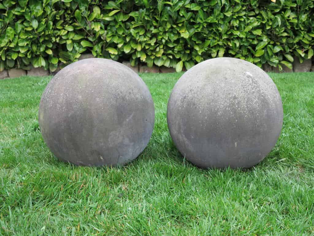 Primary Image - Pair of Antique Hand carved Stone Balls