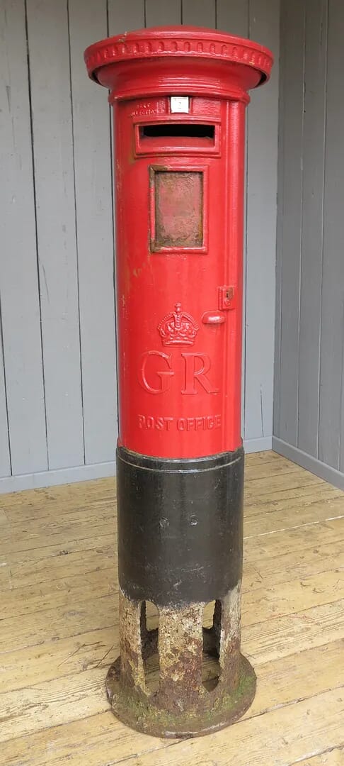 Original Cast Iron GR Pillar Box - 6795