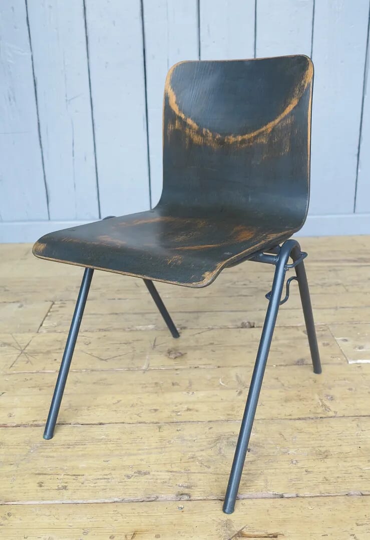 Vintage Distressed Stacking Chairs - 7252