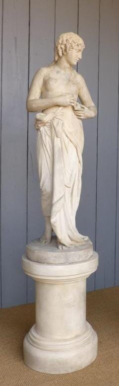 Antique Coade Statue 'Nymph unclasping her zone' - T8545