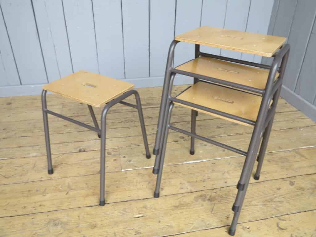Primary Image - Tubular Industrial Steel Stacking Stools