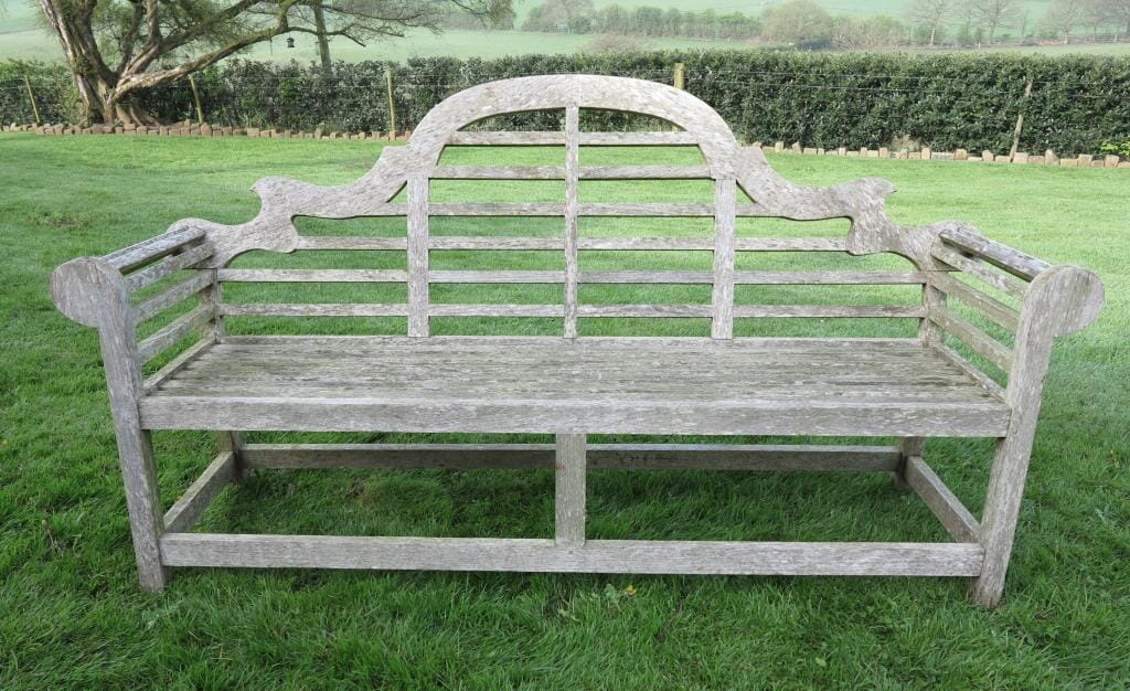 Large Teak Lutyens Garden Bench - 7328