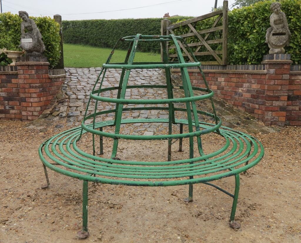 Large Round Wrought Iron Garden Tree Seat  - 7368