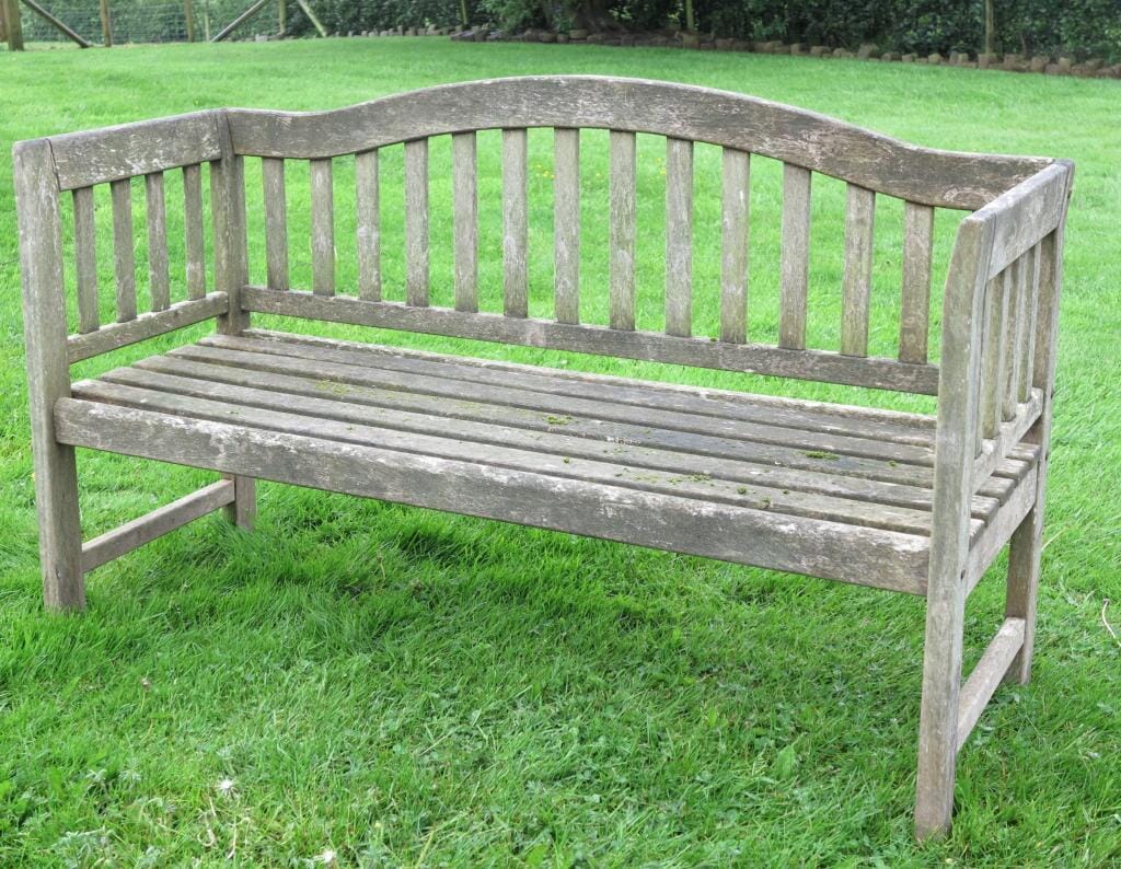 Vintage Teak Garden Bench - 7344