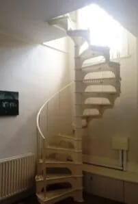 Reclaimed 15 Step Cast Iron Spiral Staircase - 7242