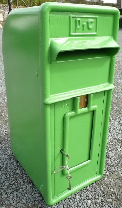 Pole Mounted Original Cast Iron Irish Post Box