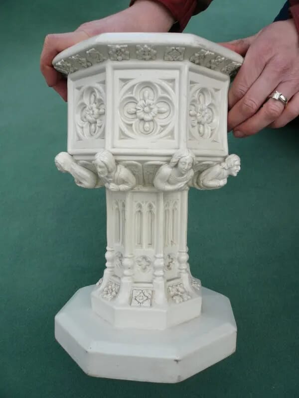 Miniature Travelling Church Font - 12 1/2" Tall - 3314