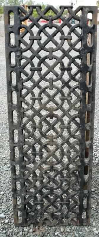 Cast Iron Floor Grilles - 37 ft Run