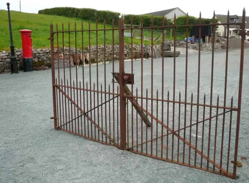 Original Pair Of Victorian Gates With Posts