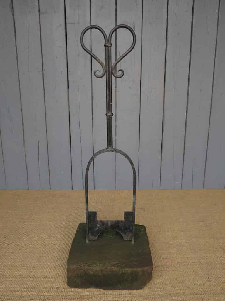 Primary Image - Wrought Iron Boot Scraper on Stone Base