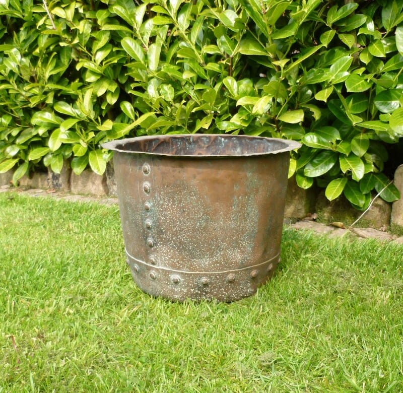 Original Antique Copper Garden Planter - 6106