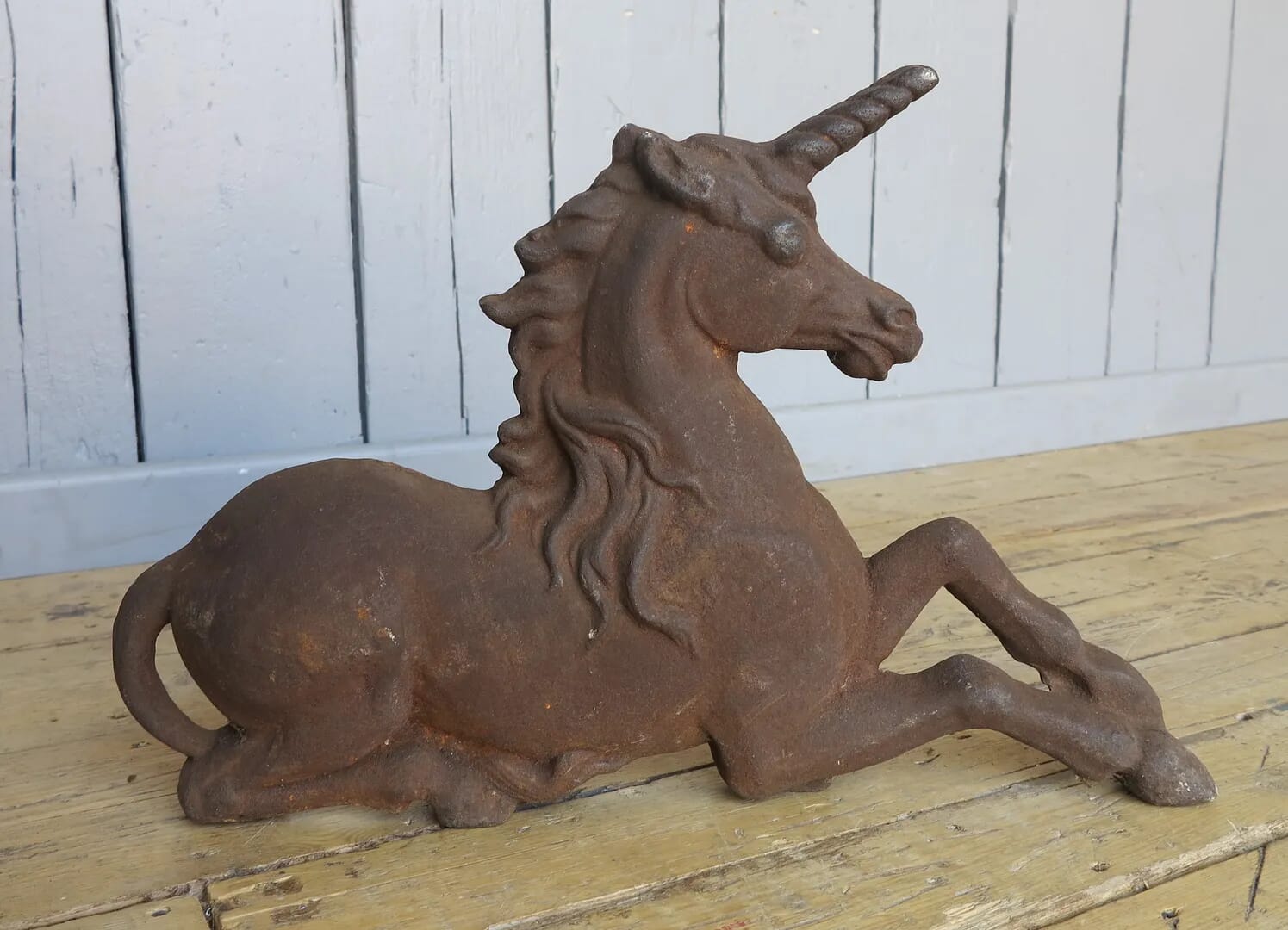 Victorian Cast Iron Unicorn Doorstop - 7384
