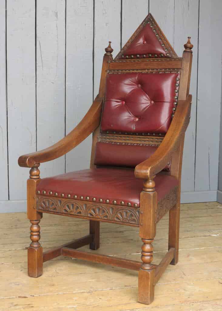 Primary Image - Grand Vintage Oak Chair