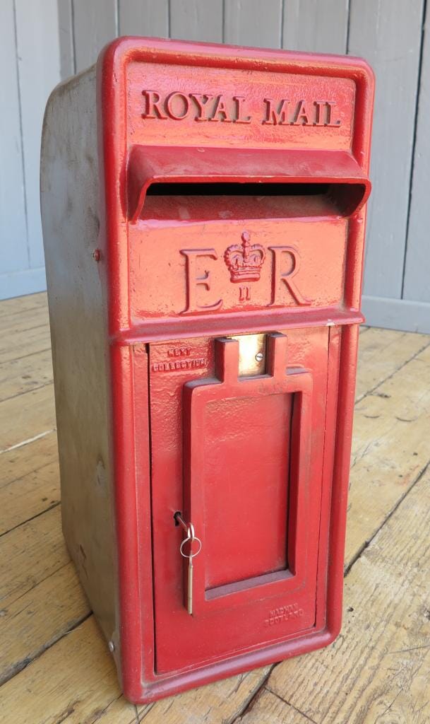 Royal Mail Post Box Cast Iron Front Arch Back - 7400