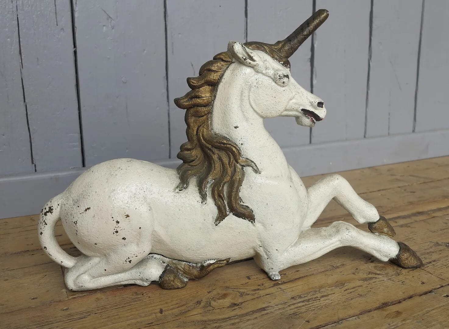 Cast Iron Unicorn Doorstop - 7410