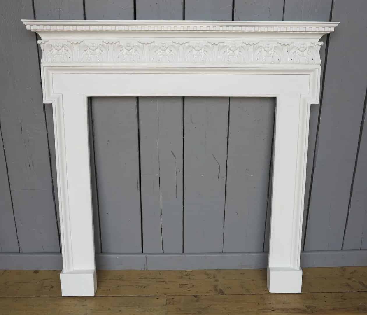 Primary Image - Original Georgian Wooden Painted Fire Surround
