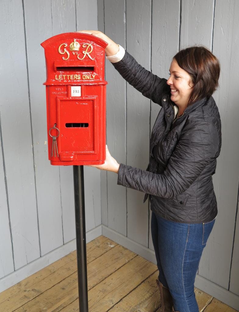 George 6th 'Wagon Top' Post Box - 7443