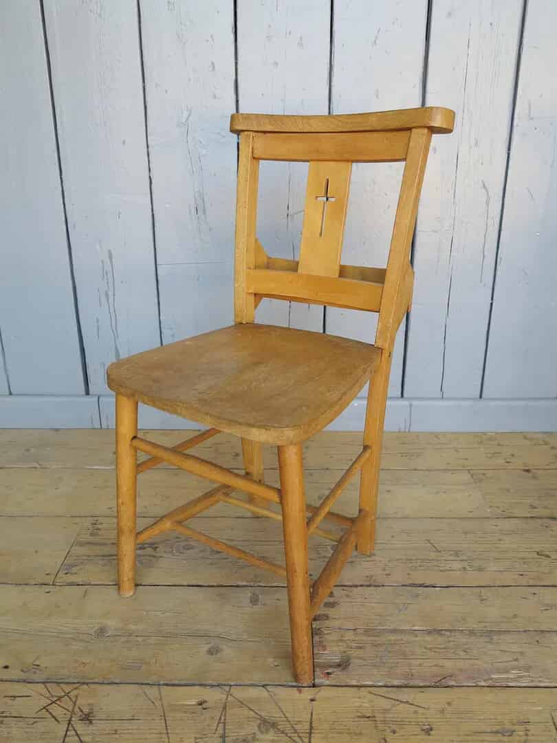Primary Image - Antique Church Chairs With Book Holders