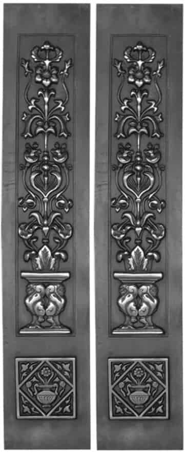 Primary Image - Set of 2 Fireplace Cast Iron Panels