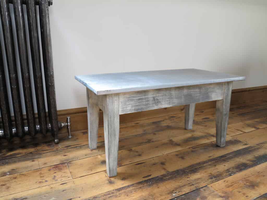 Primary Image - Distressed Antique Zinc Coffee Table