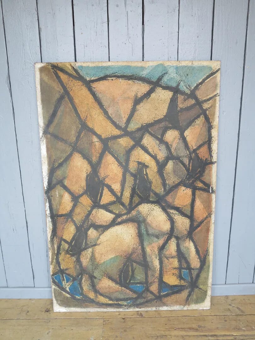 Large Wall Hanging Hand Painted Art Work - 7555