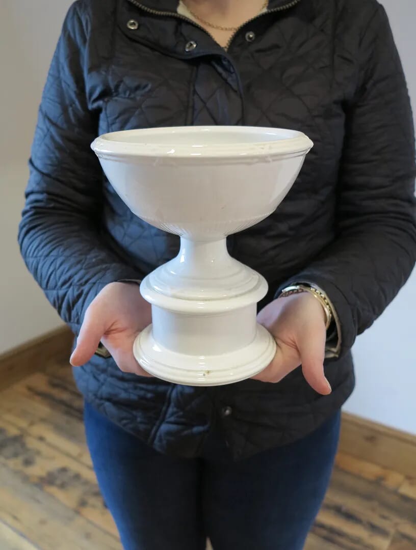 Miniature Travelling Antique Church Font - 7550