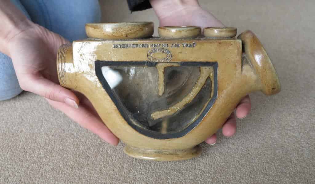 Primary Image - Miniature Intercepter Sewer Air Trap - Underground Clay Pipe