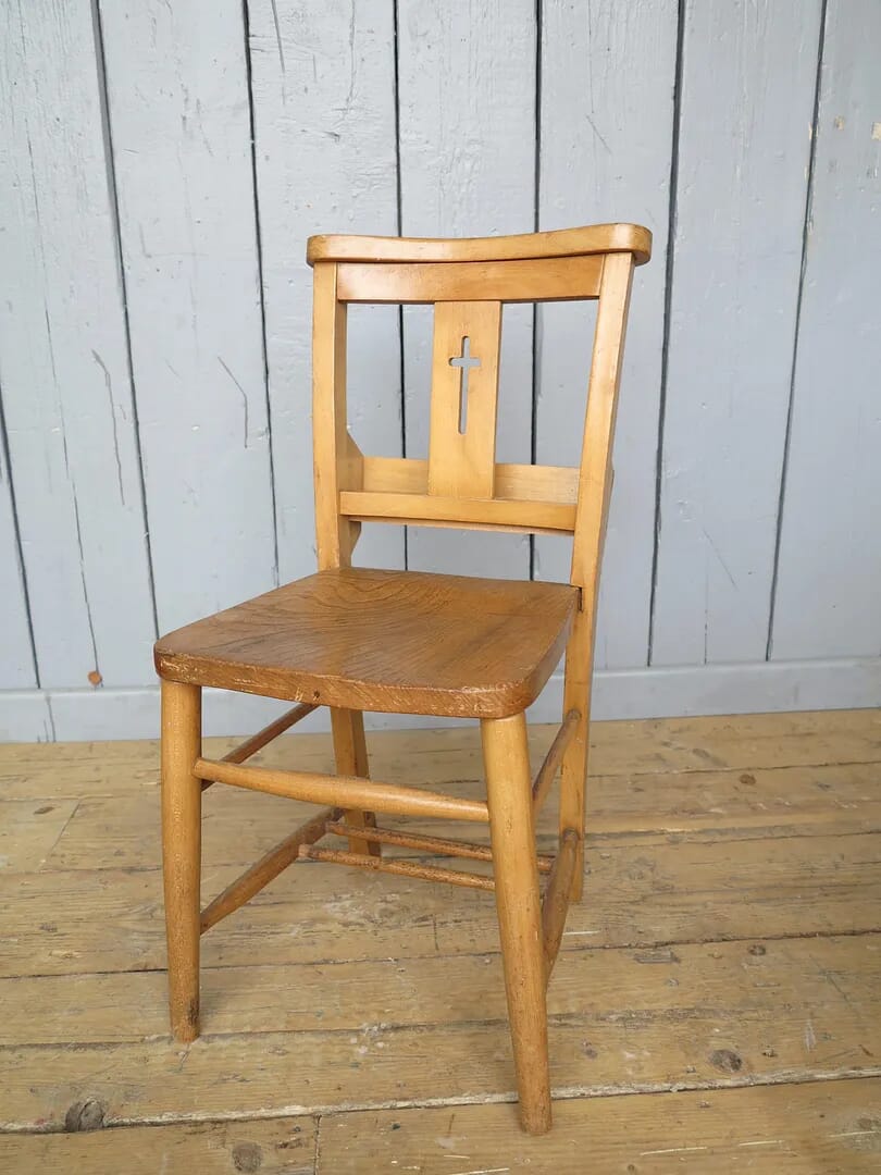 Church Chairs With Crosses In Back - 7595