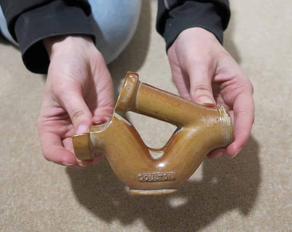 Primary Image - Doulton Intercepter Miniature With Fall Between - Underground Clay Pipe