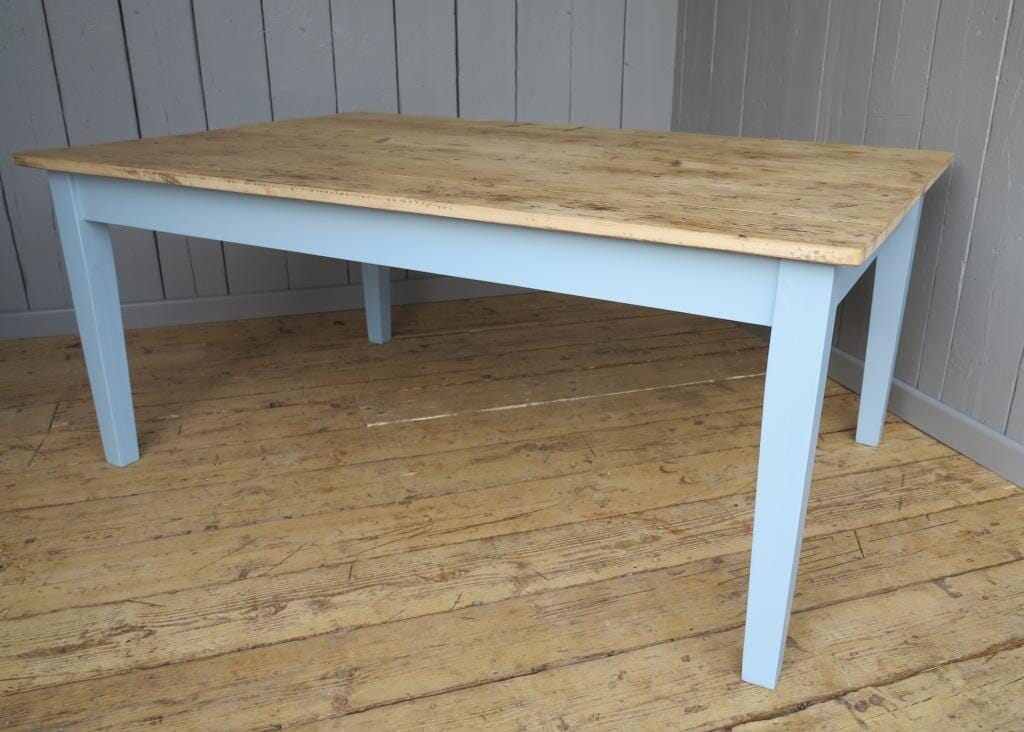 Reclaimed Pine Farmhouse Scrub Top Table  - 7172