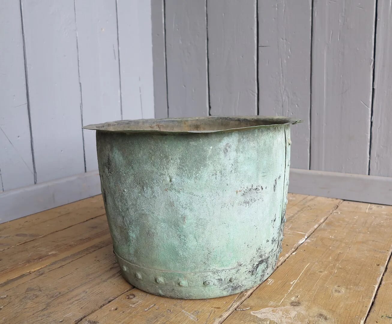Victorian Copper Garden Planter / Plant Pot - 7625