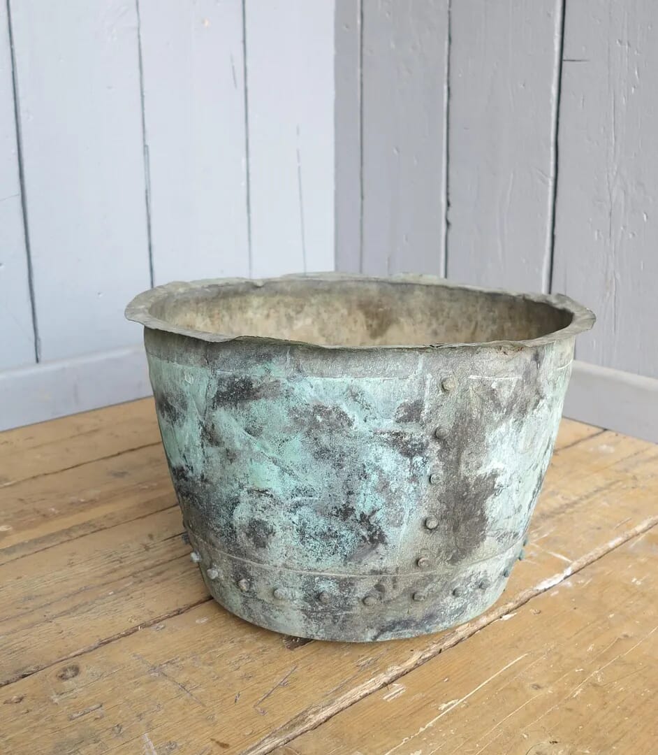 Victorian Original Copper Garden Planter / Plant Pot - 7626