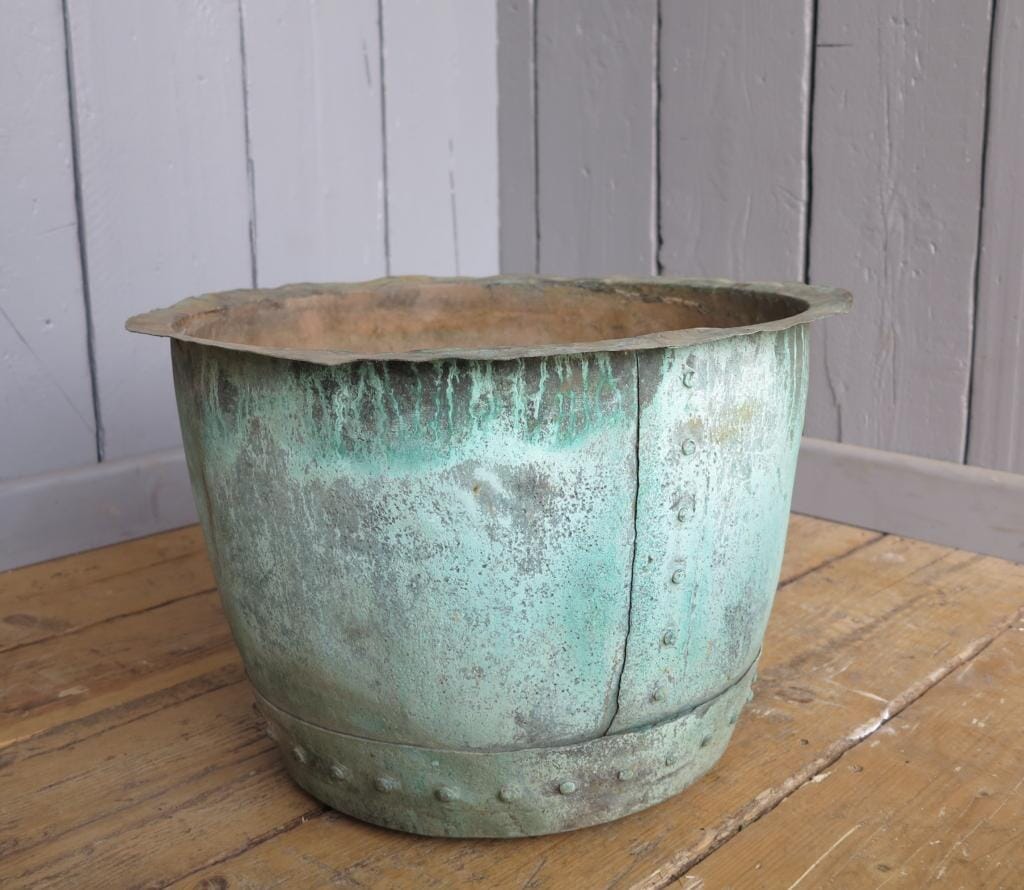 Original Copper Garden Planter / Plant Pot - 7627