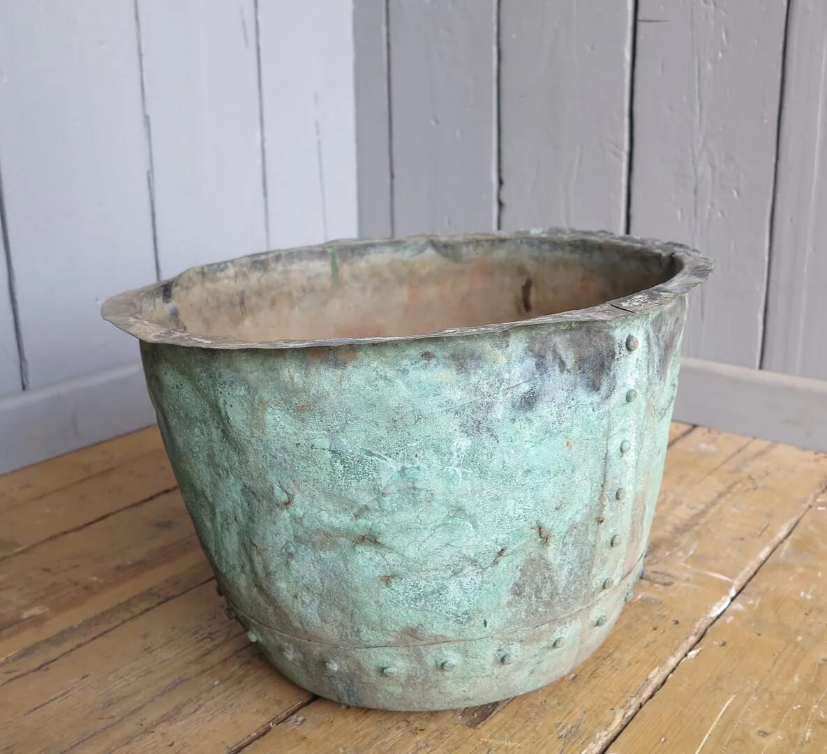Copper Outdoor or Indoor Victorian Garden Planter / Plant Pot - 7630